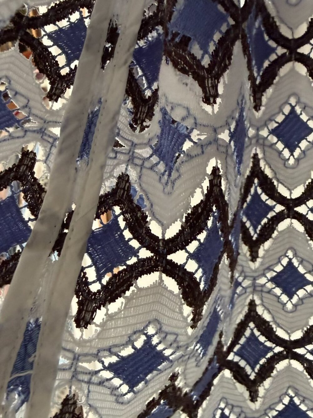 {SONIA BOGNER} LACED PULLOVER TOP SIZE 6 (EU 36) - Picture 4 of 10